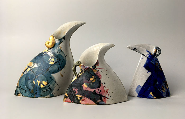 Bird Jugs | Helen Martino Pottery | Cambridge Potter