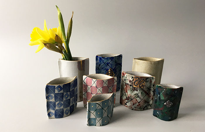 Squiggles, kiss pots and lines | Helen Martino Pottery | Cambridge Potter